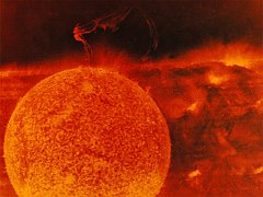 Sun with Large Solar Eruption